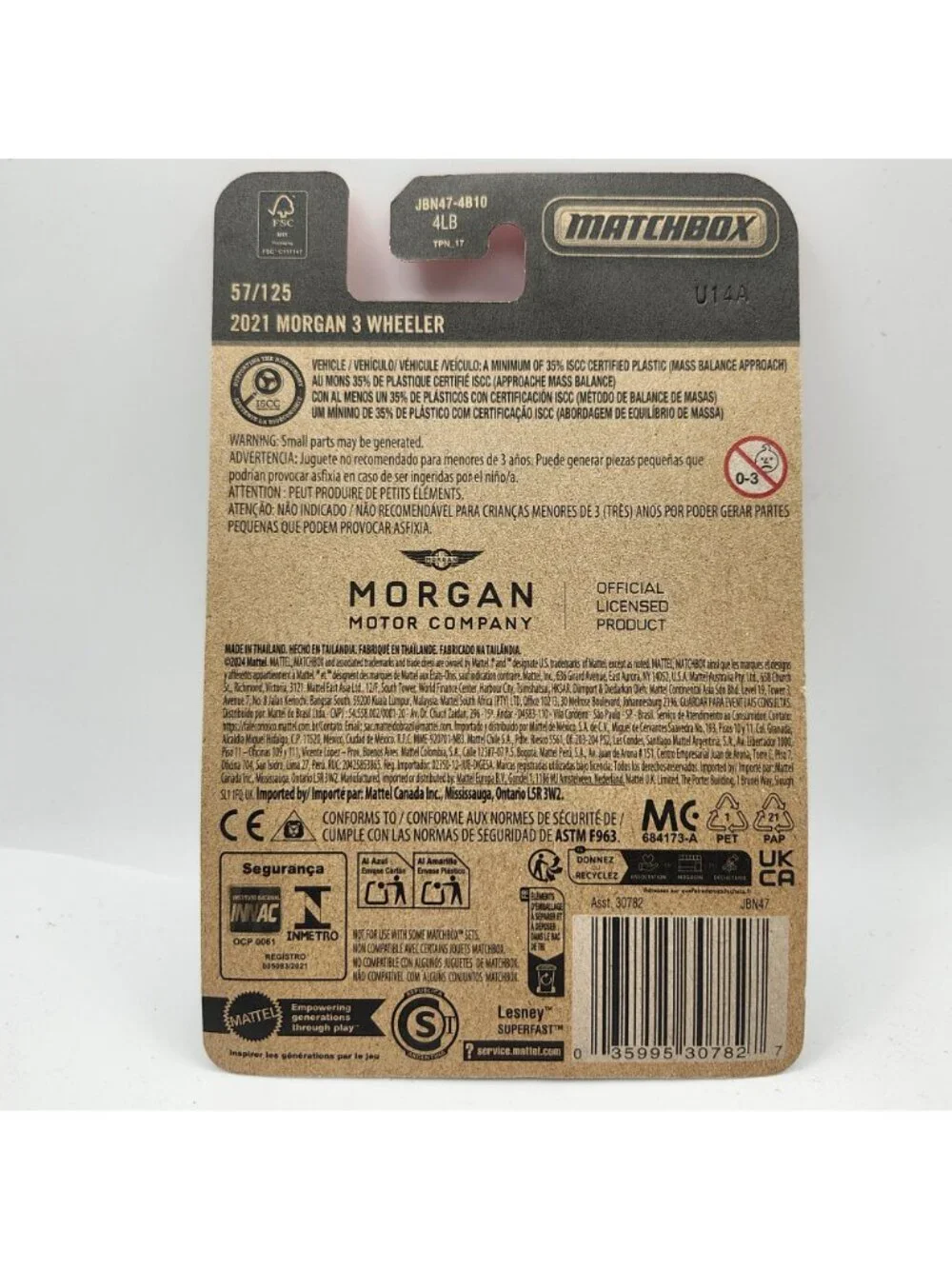 Matchbox 2021 Morgan 3 Wheeler New 2025 British Green 57/125